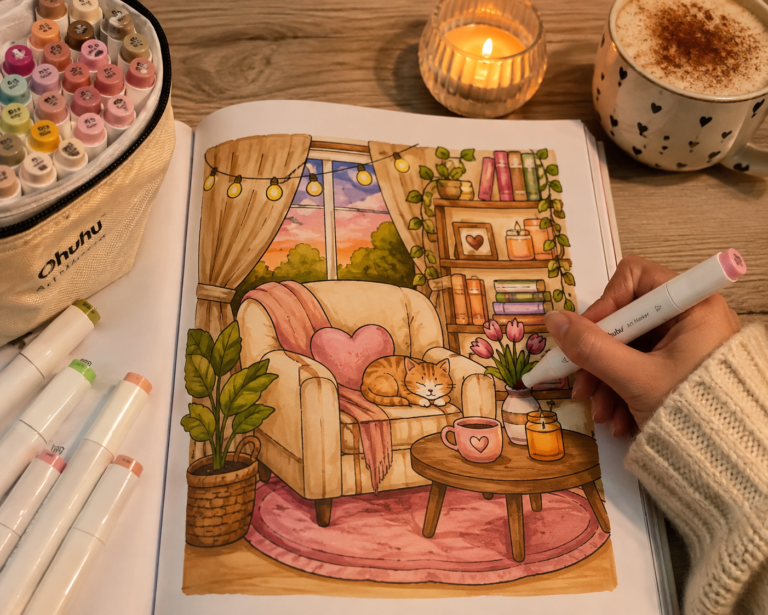 Cozy Coloring voor Volwassenen